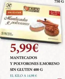 Claudio Mantecados y polvorones e.moreno sin gluten oferta
