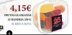 Claudio Frutas glaseadas 25 bandeja oferta