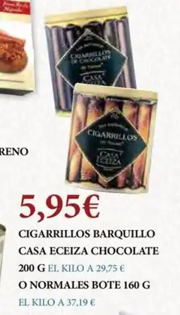 Claudio Cigarrillos barquillo casa eceiza chocolate oferta