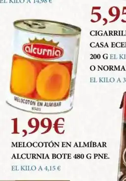 Claudio ALCURNIA Melocotón en almíbar oferta