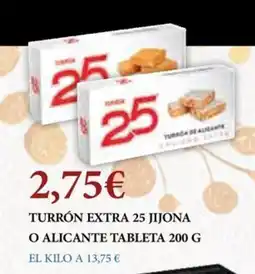 Claudio Turrón extra 25 jijona o alicante tableta oferta