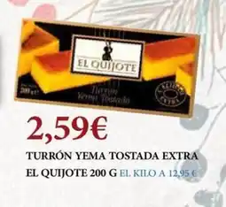 Claudio EL QUIJOTE Turrón yema tostada extra oferta