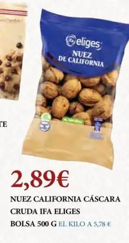 Claudio IFA ELIGES Nuez california cáscara cruda oferta