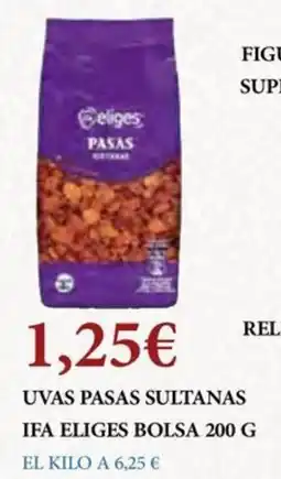 Claudio Uvas pasas sultanas ifa eliges bolsa oferta