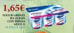 Claudio Yogur griego ifa eliges con fresas oferta