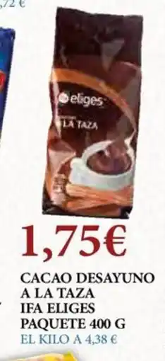 Claudio Cacao desayuno a la taza ifa eliges paquete oferta