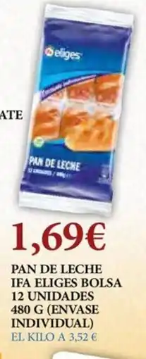 Claudio Pan de leche ifa eliges bolsa 12 unidades oferta