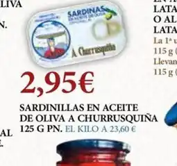Claudio Sardinillas en aceite de oliva a churrusquiña oferta