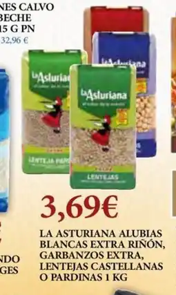 Claudio LA ASTURIANA Alubias blancas extra riñón, garbanzos extra, lentejas castellanas o pardinas oferta