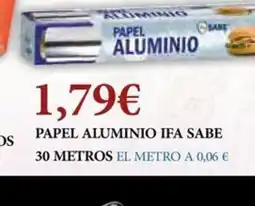 Claudio IFA SABE Papel aluminio oferta