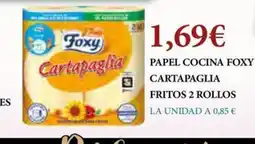 Claudio Papel cocina foxy cartapaglia fritos 2 rollos oferta