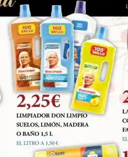 Claudio Limpiador don limpio suelos, limón, madera o baño oferta