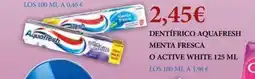 Claudio Dentífrico aquafresh menta fresca o active white oferta