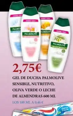 Claudio Gel de ducha palmolive sensible, nutritivo, oliva verde o leche de almendras oferta