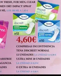 Claudio Compresas incontinencia tena discreet normal oferta