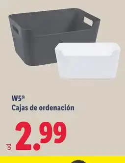 Lidl W5 Cajas de ordenación oferta
