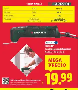 Lidl PARKSIDE Herramienta multifuncional oferta