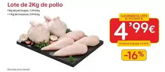 Lote de 2kg de pollo