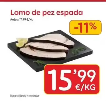 AhorraMas Lomo de pez espada oferta