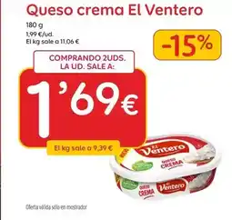 AhorraMas El ventero - queso crema oferta