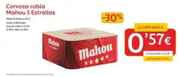 AhorraMas Mahou - cerveza rubia 5 estrellas oferta
