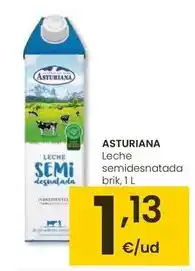 Eroski Asturiana - leche semidesnatada oferta
