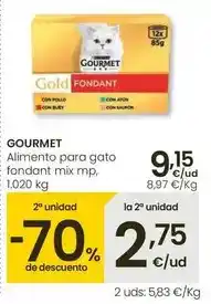 Eroski Gourmet - alimento para gato fondant mix mp oferta
