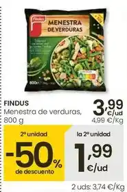 Eroski Findus - menestra de verduras oferta
