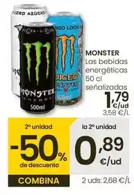 Eroski Monster - las bebidas energeticas oferta
