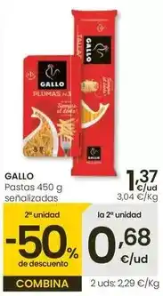 Eroski Gallo - pastas oferta