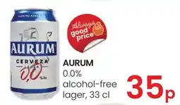 Eroski Aurum - 0.0% alcohol-free lager oferta