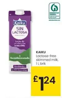 Eroski Kaiku - lactose-free skimmed milk oferta