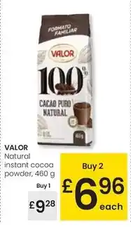 Eroski Valor - natural instant cocoa powder oferta
