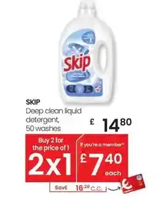 Eroski Skip - deep clean liquid detergent oferta