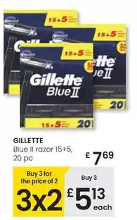 Eroski Gillette - blue ii razor oferta