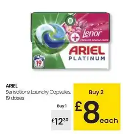 Eroski Ariel - sensations laundry capsules oferta