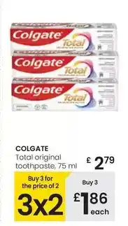 Eroski Colgate - total original toothpaste oferta