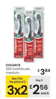 Eroski Colgate - 360 toothbrush, medium oferta