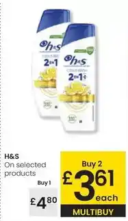 Eroski H&s - on selected products oferta