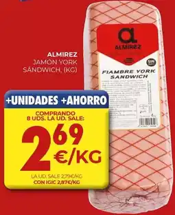 CashDiplo Almirez - jamon york sandwich oferta