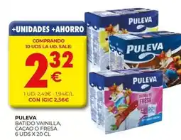 CashDiplo Puleva - batido vainilla, cacao o fresa oferta