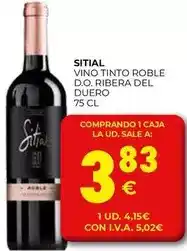 CashDiplo Sitial - vino tinto roble d.o. ribera del duero oferta