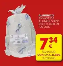 CashDiplo Envase de aluminio red. pollo oferta