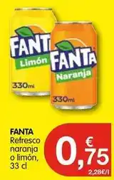 CashDiplo Fanta - refresco naranja o limon oferta