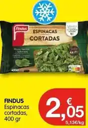 CashDiplo Findus - espinacas cortadas oferta
