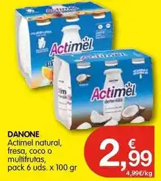 CashDiplo Danone - actimel natural, fresa, coco o multifrutas oferta