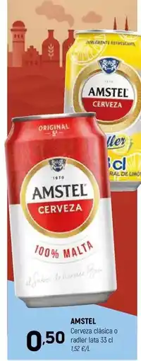 Coviran Amstel - cerveza classica o ralla flat oferta