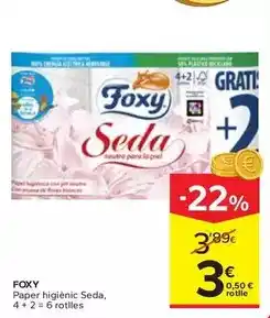 Caprabo Foxy - paper higiènic seda oferta