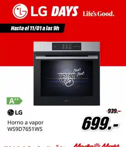 MediaMarkt Lg - horno a vapor ws9d7651ws oferta