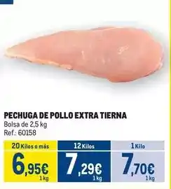 Pechuga de pollo extra tierna